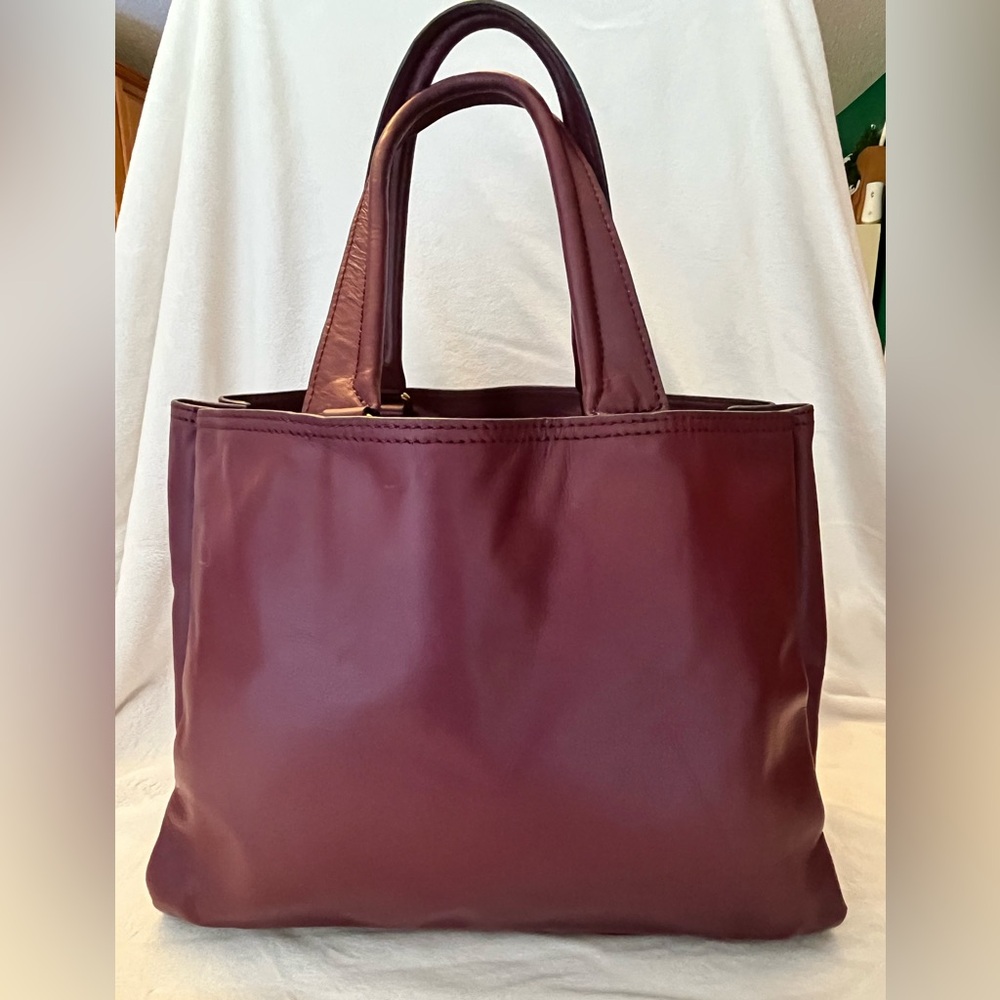 Etienne Aigner Deep Red Leather Piece